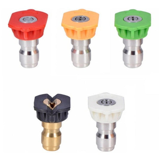 0, 15, 25, 40, 65Degree 4.0 Quick Connect Pressure Washer Nozzle Kit 5 Pack